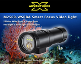 M2500-WSRBA 4in1 Smart Focus Video Light - PRODIVE