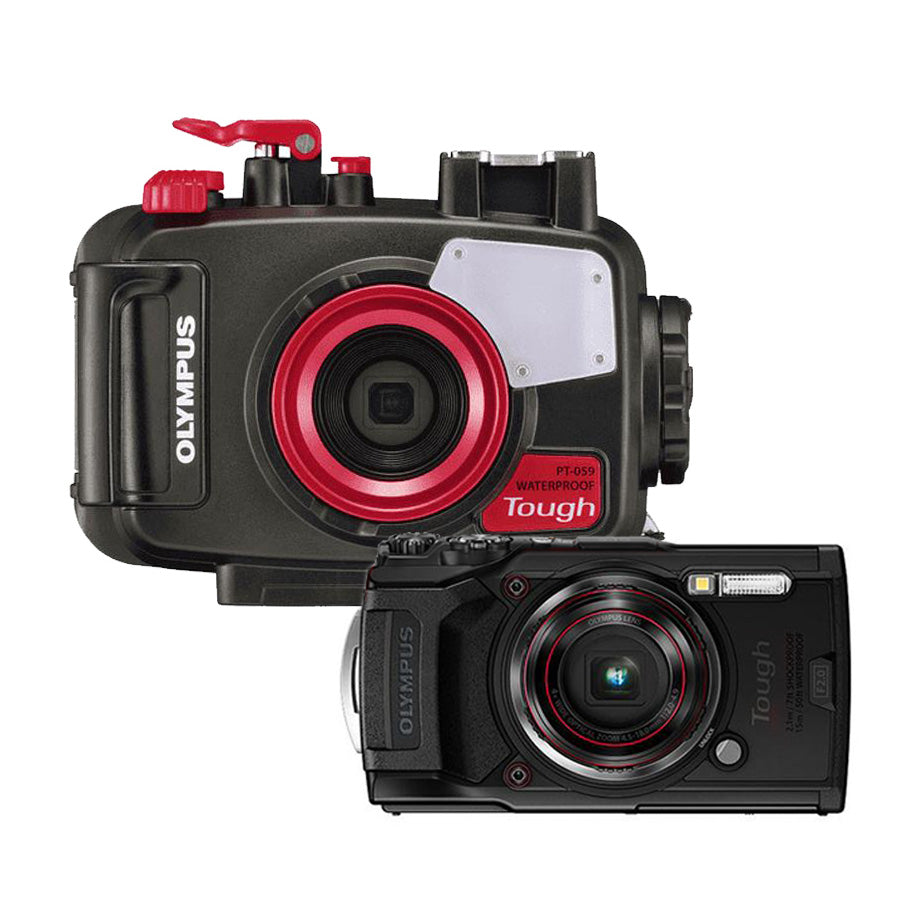 Olympus Tough TG6 + Housing Set (Black, Red)