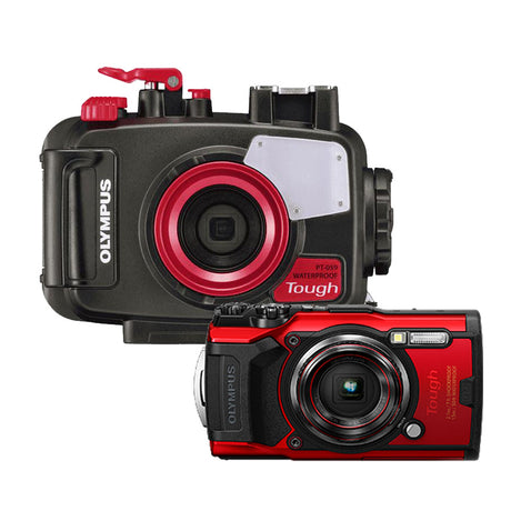 Olympus Tough TG6 + Housing Set (Black, Red)